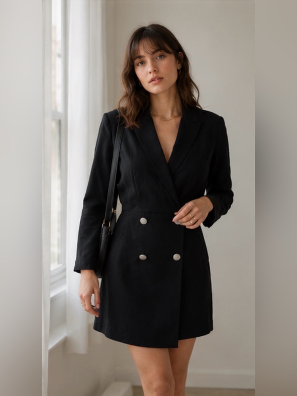 Ba&sh Black Arya Mini Blazer Dress size S